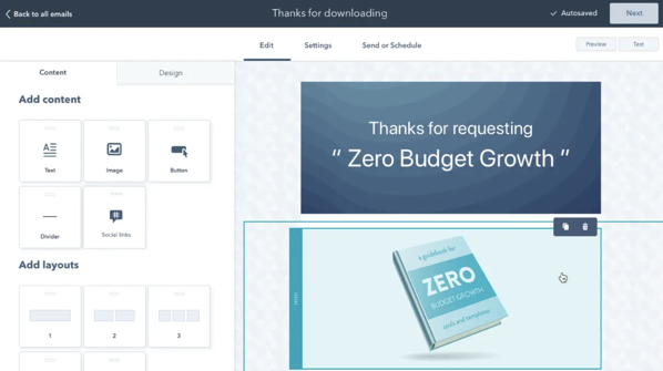 HubSpot Email Marketing Tools and mailing list software